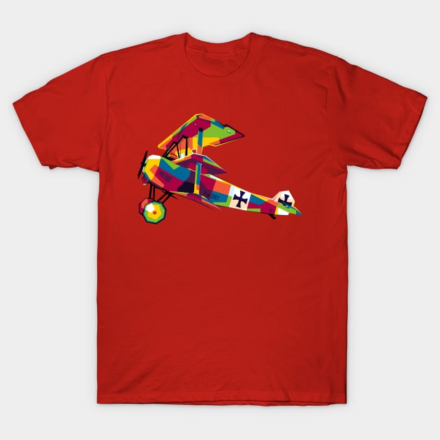 Fokker Triplane T-Shirt by wpaprint